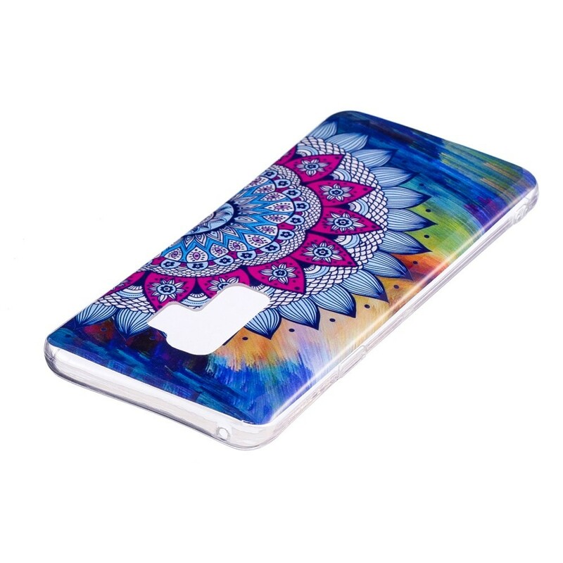 Samsung Galaxy S8 Custodia Mandala Colorata Fluorescente