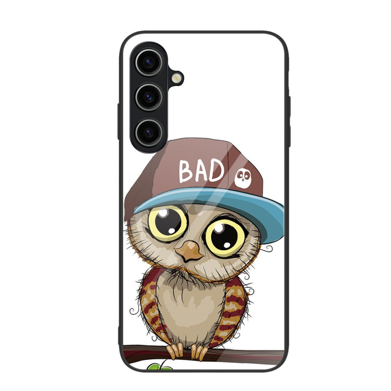 Samsung Galaxy S23 FE Custodia rigida in vetro Bad Owl