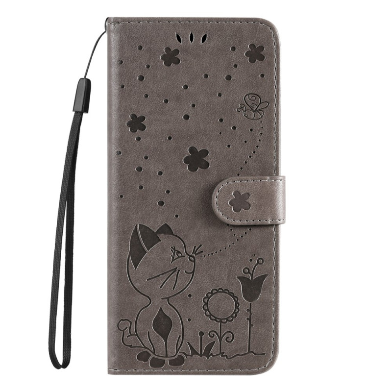 Samsung Galaxy S23 FE Custodia con cinturino Cat and Bee