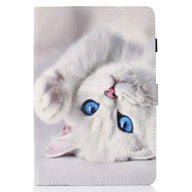 Custodia per Kindle 11(2022) Gatto bianco con occhi blu
