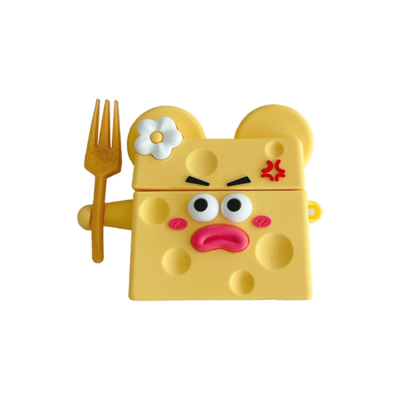 AirPods Pro Custodia a forma di formaggio con moschettone