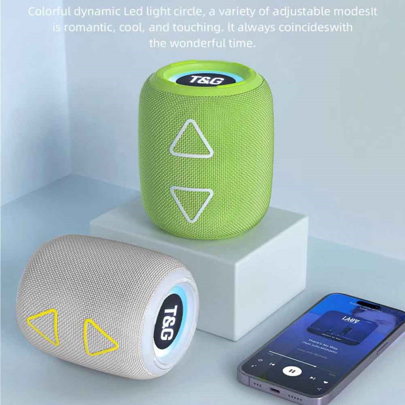 Altoparlante Bluetooth portatile con luce LED - Dealy