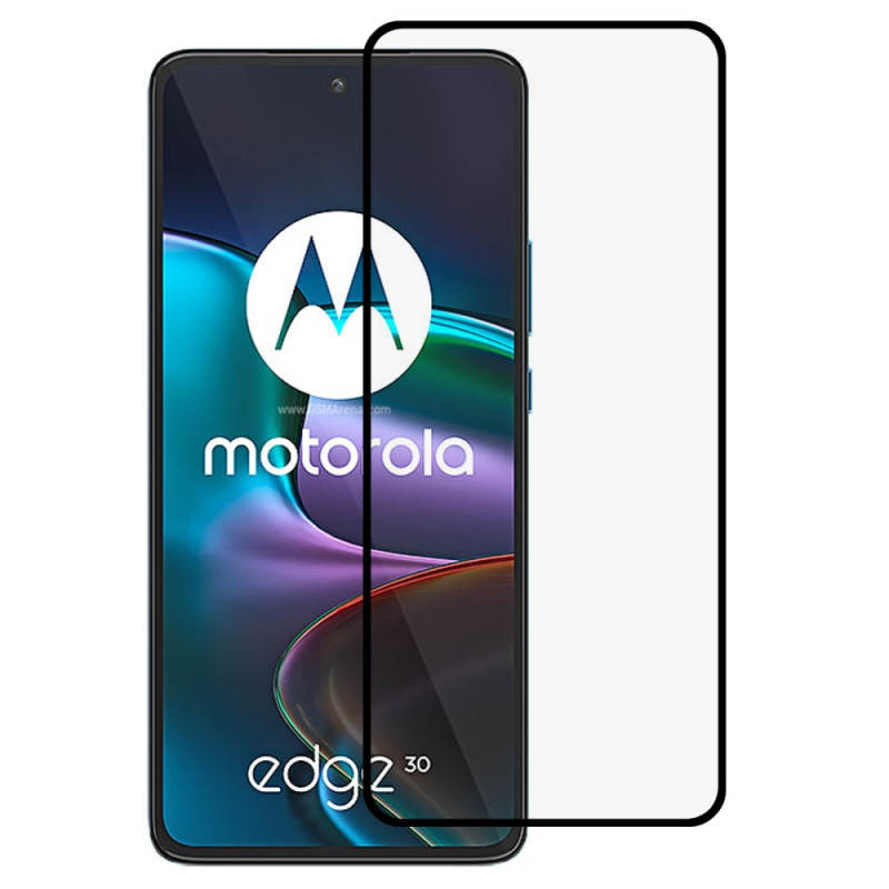 Protezione in vetro temperato nero Contour per Motorola Edge 30