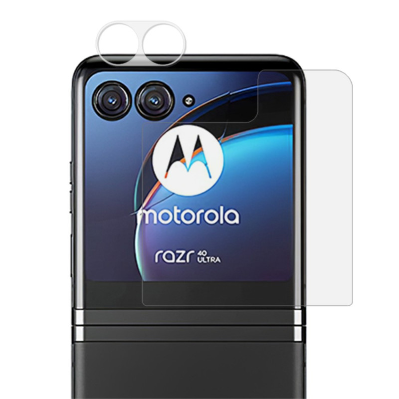 Protezione schermo e lente in vetro temperato Motorola Razr 40 Ultra