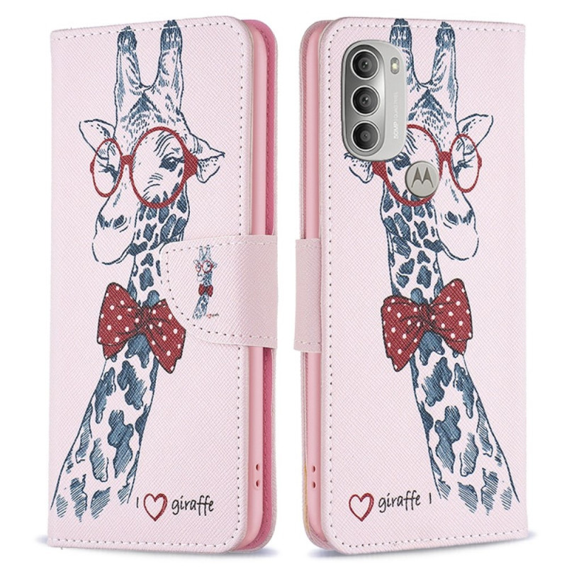 Custodia per occhiali Moto G51 5G Giraffe