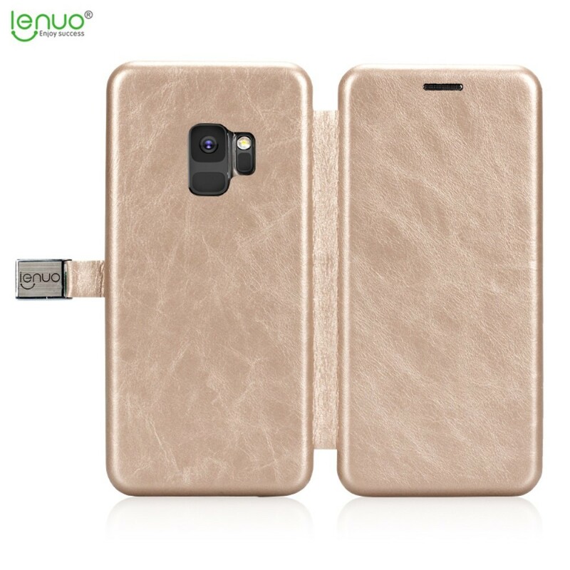 Custodia per Samsung Galaxy S9 LENUO in similpelle vintage