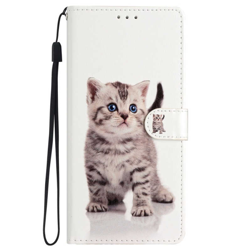 Samsung Galaxy S24 5G Custodia con cinturino gatto carino