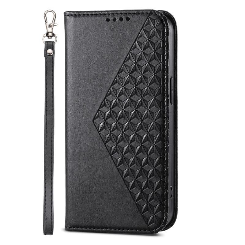 Flip Cover Moto G84 5G alla moda con cinturino