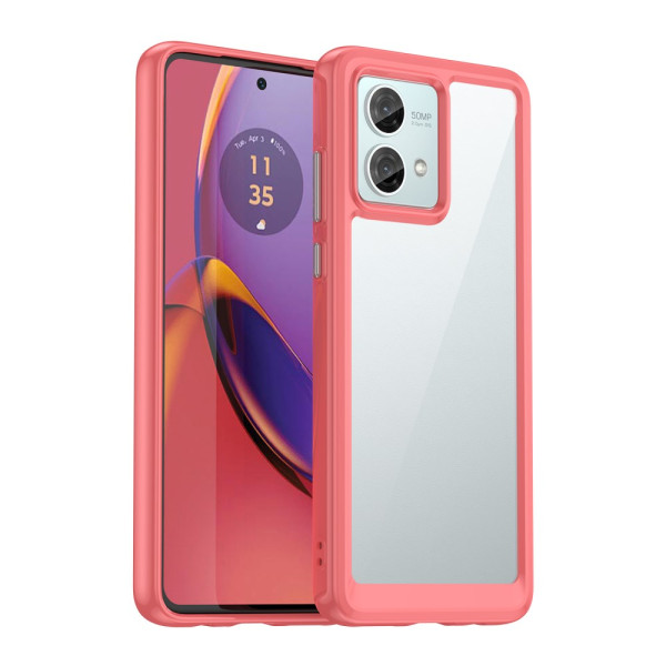 Moto G84 5G Custodia ibrida con bordi colorati