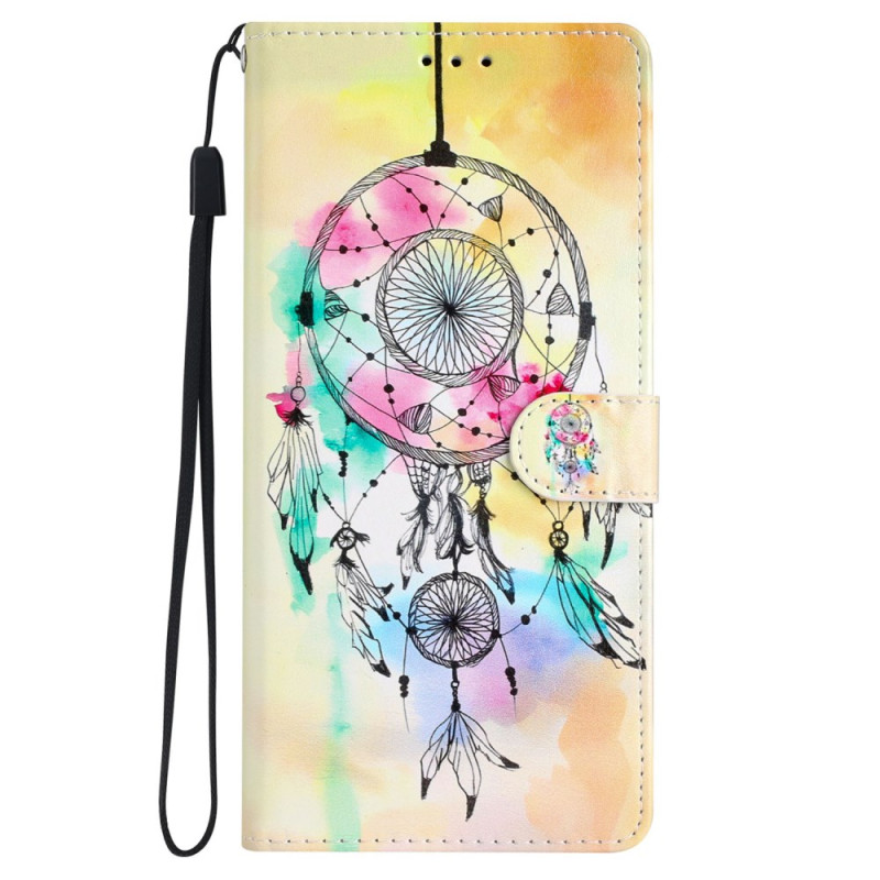 Moto G54 5G Acquerello Dream Catcher Custodia con cinturino