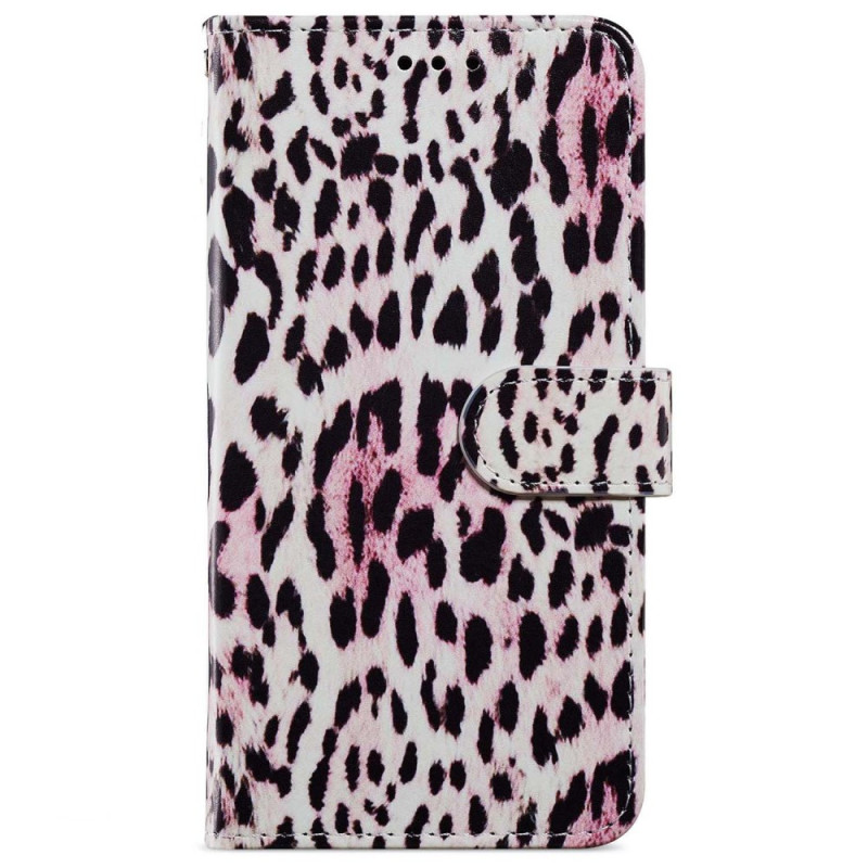 Moto G54 5G Custodia con cinturino con stampa leopardo