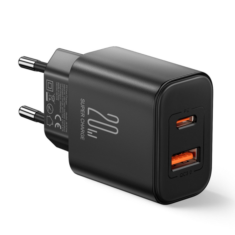 Caricatore da parete Rapid Mini USB+Type-C a doppia porta JOYROOM