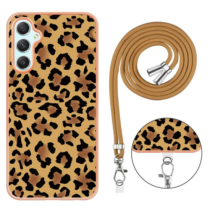 Samsung Galaxy A25 5G Custodia con coulisse con stampa leopardo