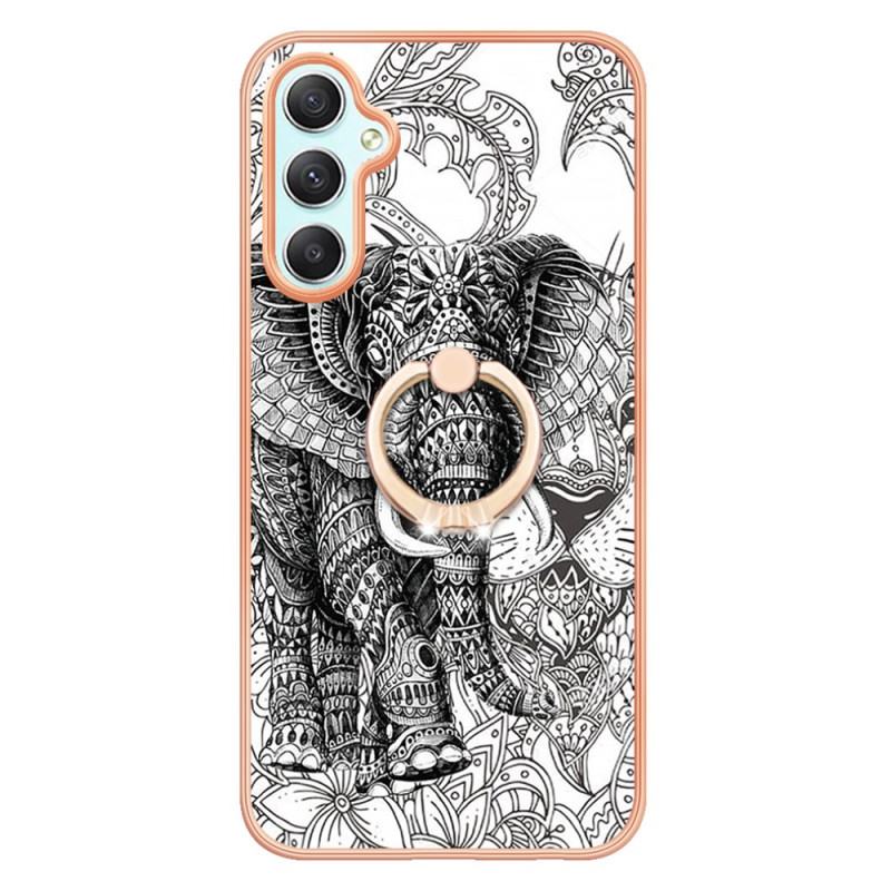 Cover per telefono Samsung Galaxy A25 5G con anello di supporto Totem Elephant
