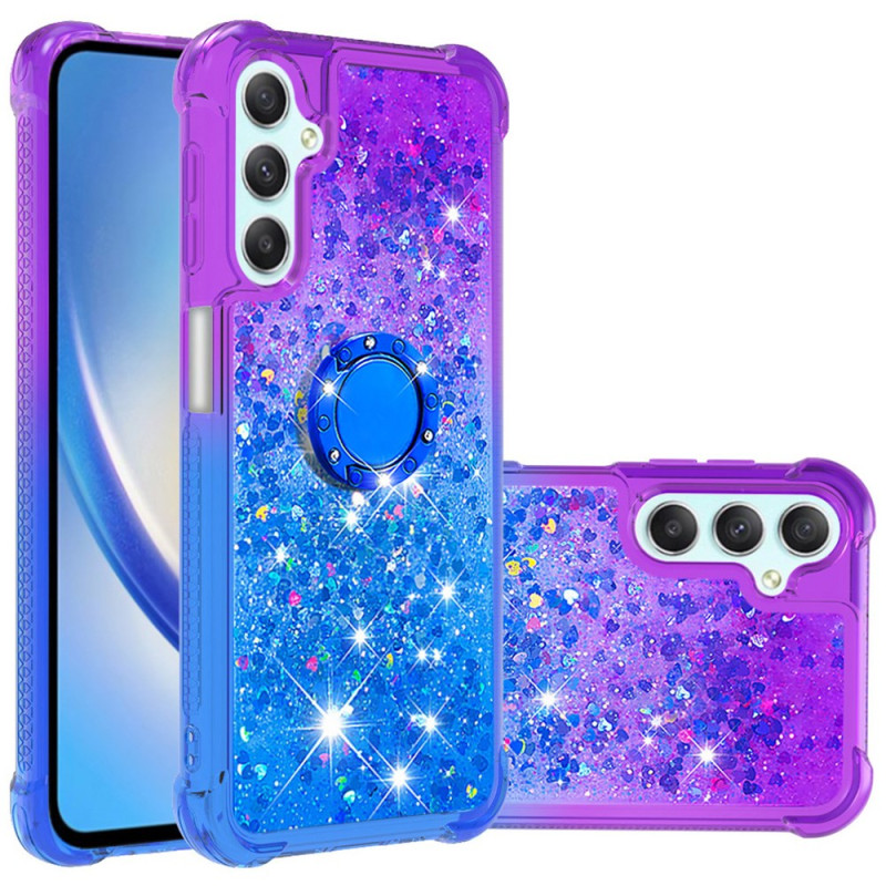 Samsung Galaxy A25 5G / A24 4G Custodia glitterata con supporto rotante