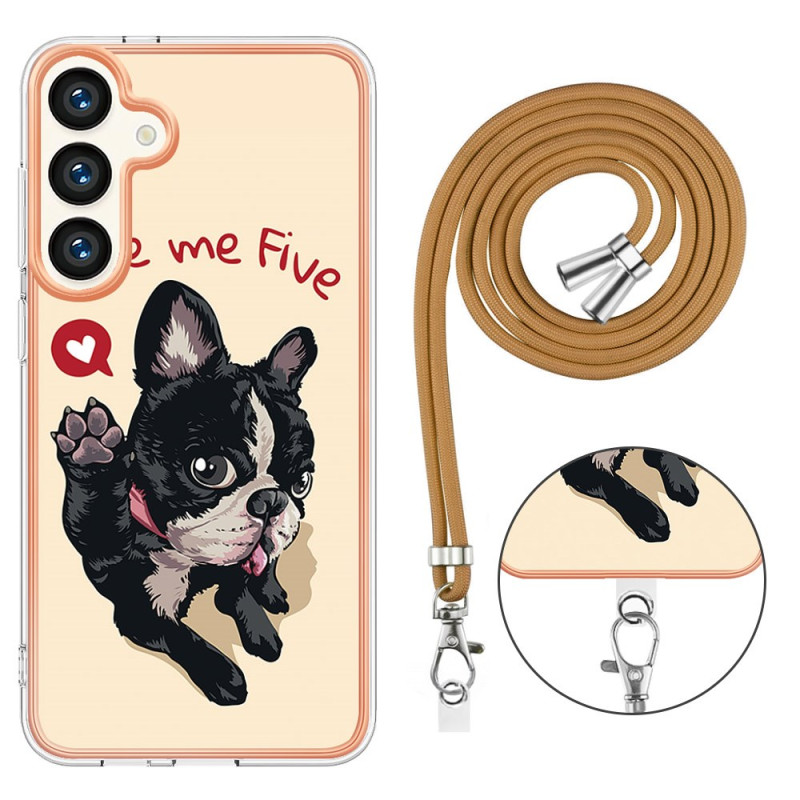 Samsung Galaxy S24 Plus 5G String Case Dog Give Me Five