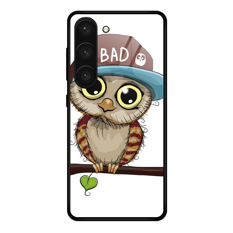 Samsung Galaxy S24 Plus 5G Custodia di vetro temperato Bad Owl