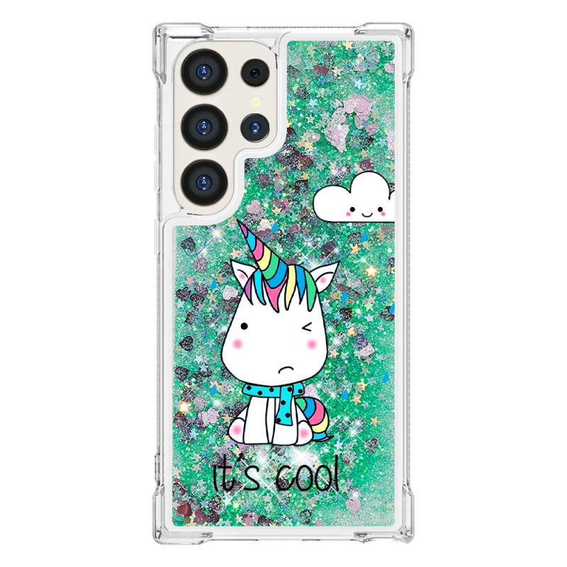 Samsung Galaxy S24 Ultra 5G Glitter Unicorn Custodia