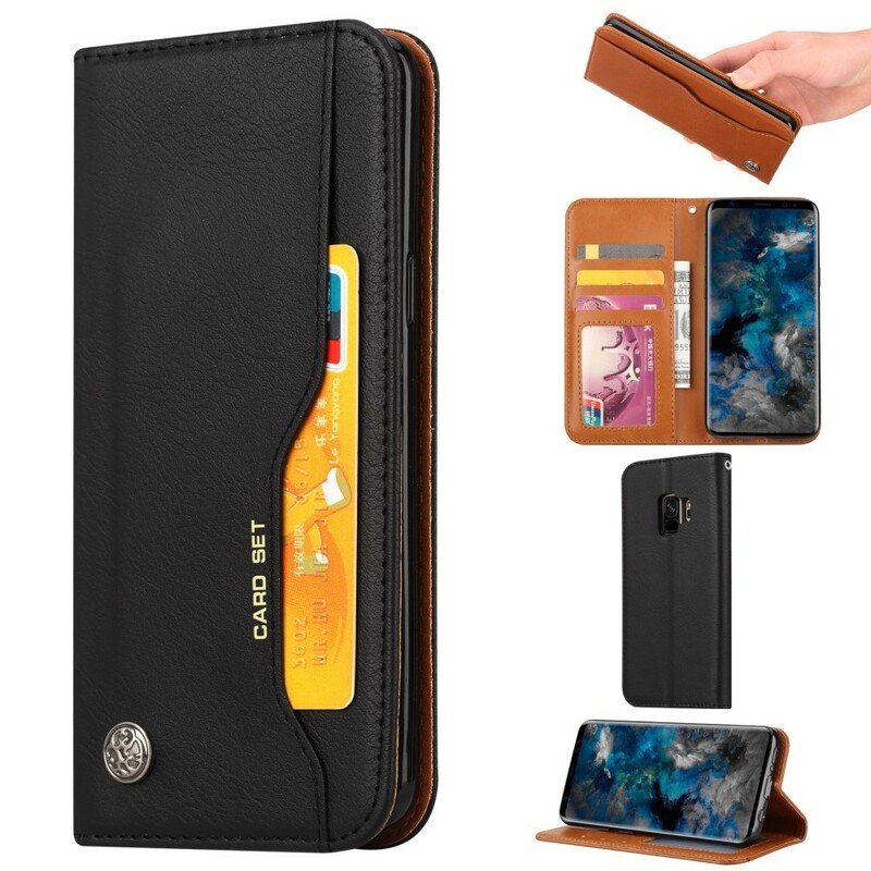 Custodia in similpelle Flip Cover Samsung Galaxy S9