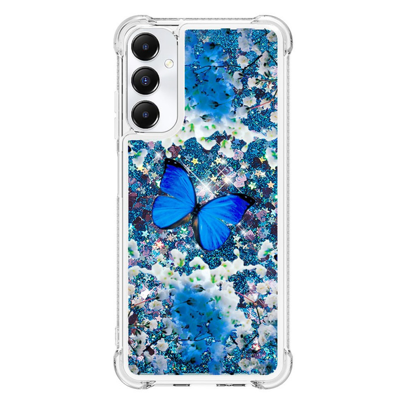 Custodia Samsung Galaxy A05s Glitter Blue Butterfly