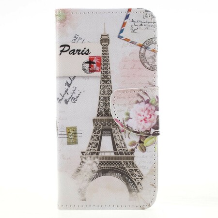 Huawei Honor 9 Lite Custodia Retro Torre Eiffel