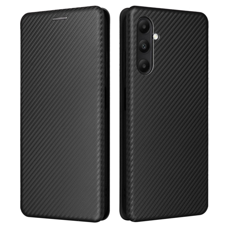 Flip Cover Samsung Galaxy A05s Portacarte in fibra di carbonio