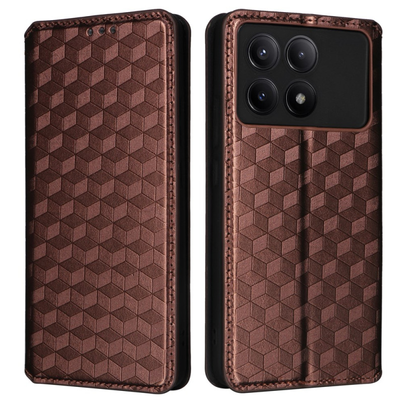 Flip Cover Poco X6 Pro 5G Rombi 3D