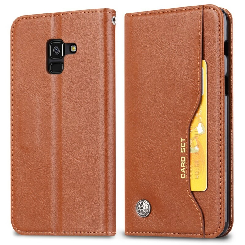 Custodia Flip Cover Samsung Galaxy A8 in similpelle
