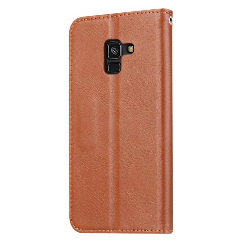 Custodia Flip Cover Samsung Galaxy A8 in similpelle
