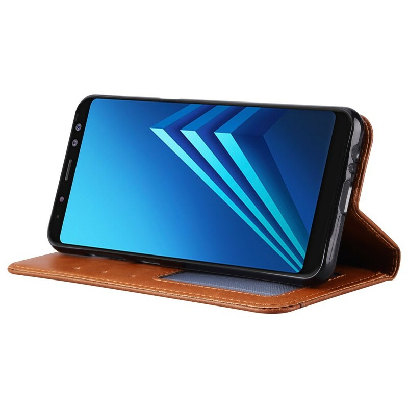 Custodia Flip Cover Samsung Galaxy A8 in similpelle
