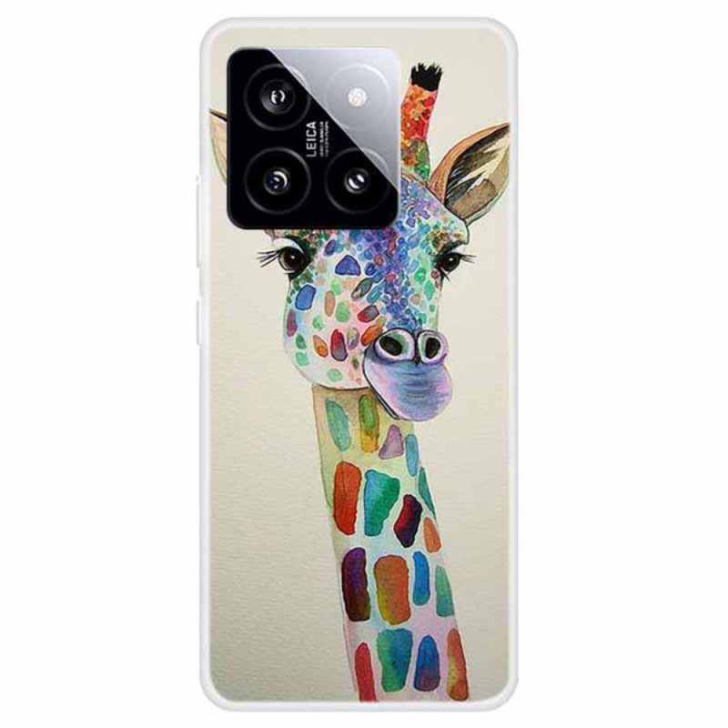 Custodia Xiaomi 14 Giraffe colorate