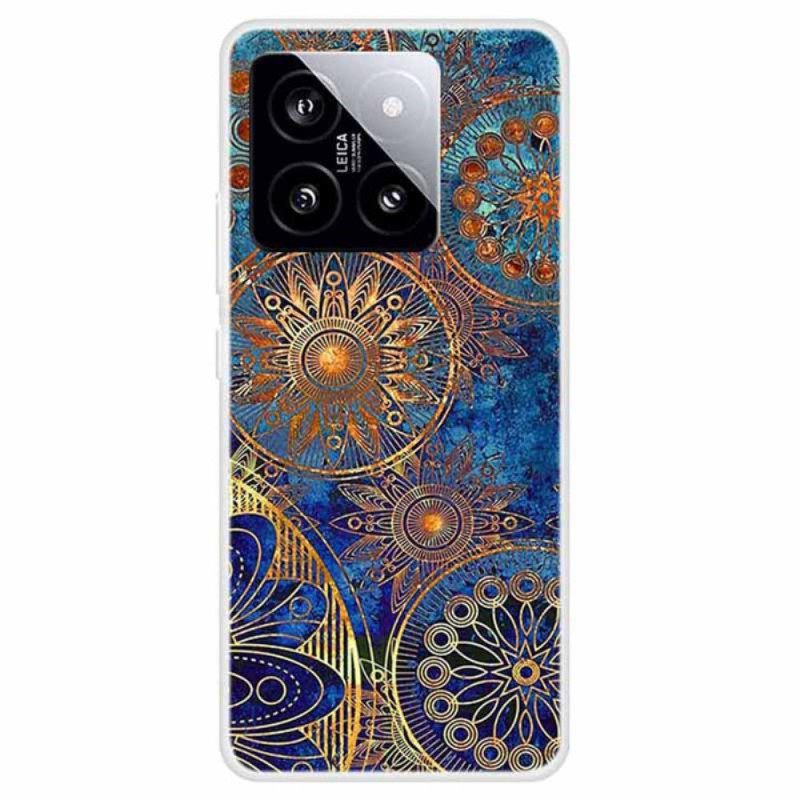 Custodia Xiaomi 14 Gold Flowers