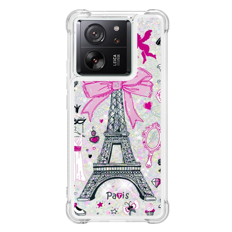 Custodia Xiaomi 13T / 13T Pro Glitter Torre Eiffel