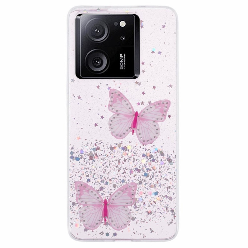 Custodia Xiaomi 13T / 13T Pro Glitter Butterfly