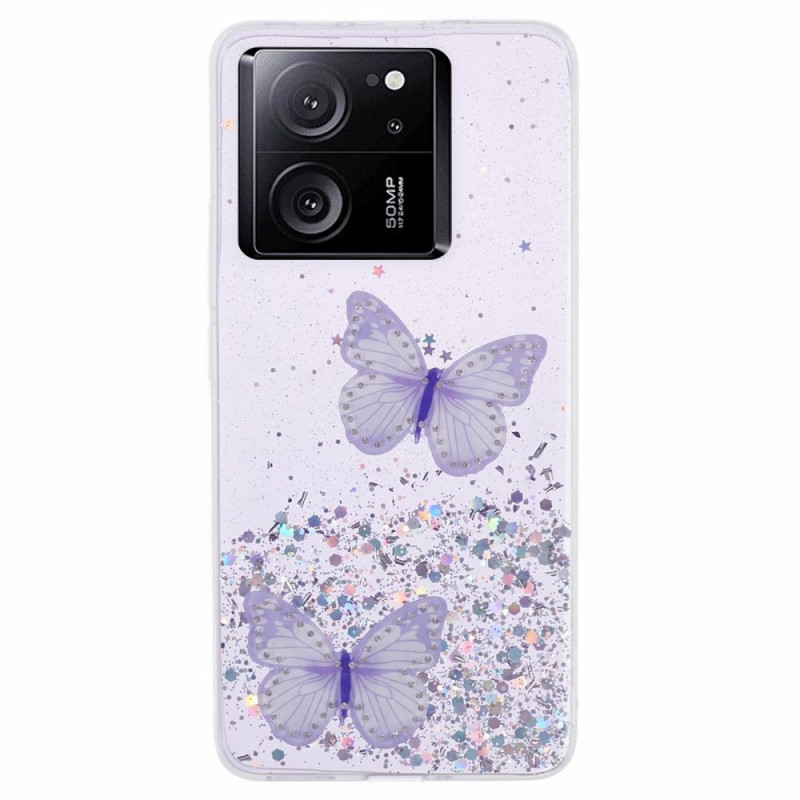 Custodia Xiaomi 13T / 13T Pro Glitter Butterfly