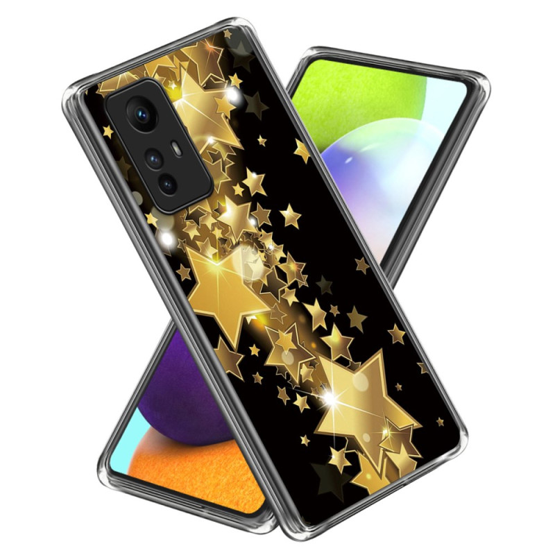 Xiaomi Redmi Note 12S Custodia con stelle d'oro