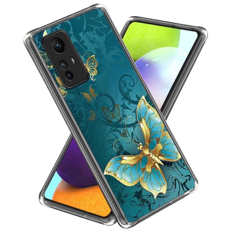 Custodia Xiaomi Redmi Note 12S Gold Butterfly