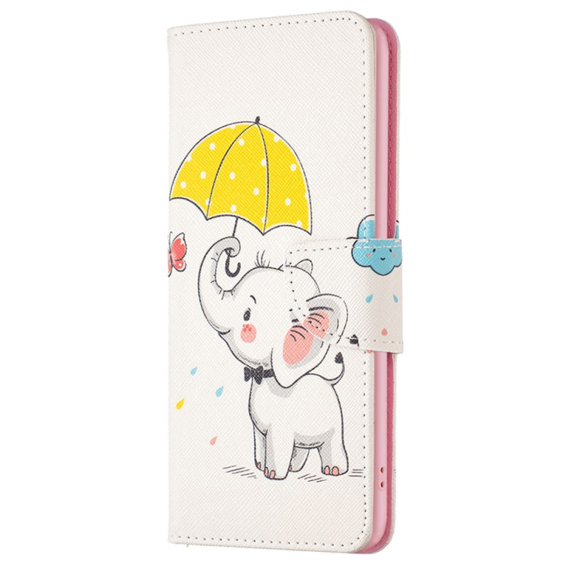 Xiaomi Redmi Note 12S Custodia con ombrello ed elefante