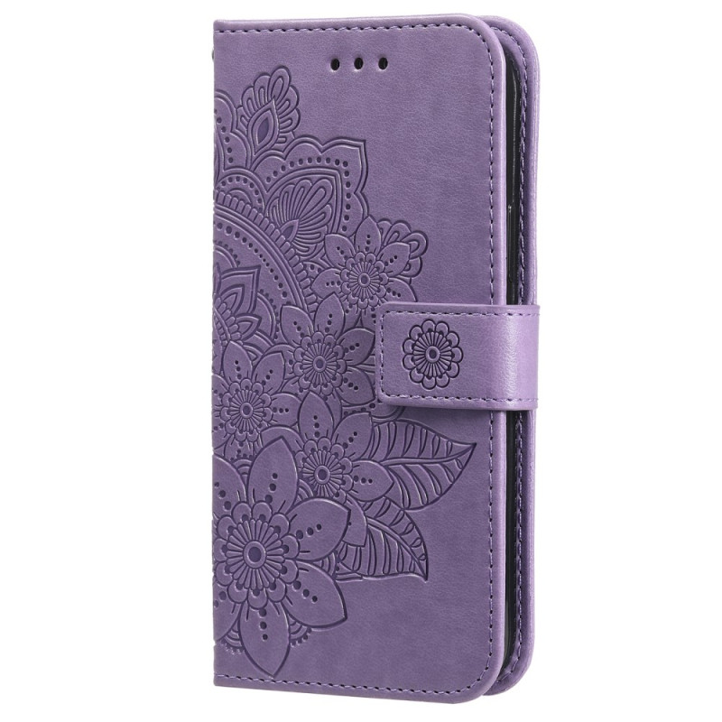 Cover Poco X6 Pro 5G motivo floreale con cinturino