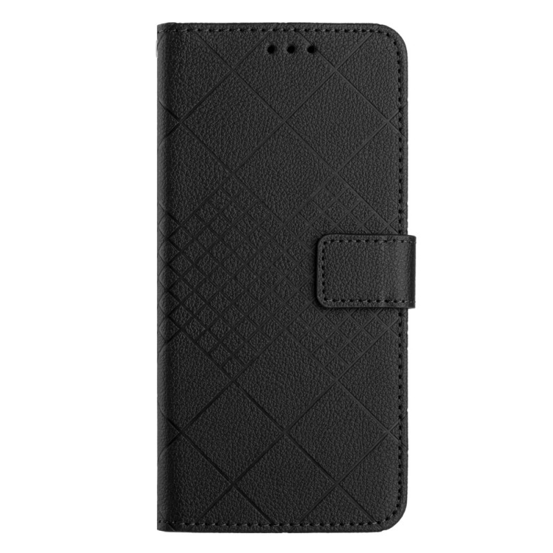 Honor Magic 6 Lite / X9b Cover Lychee Texture Diamond pattern