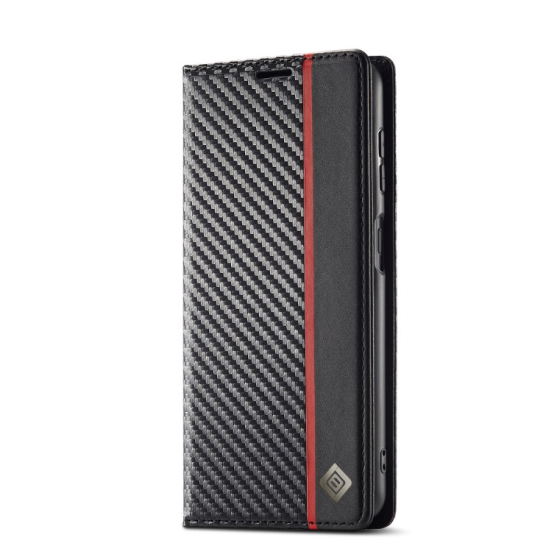 Flip Cover Samsung Galaxy A55 5G in fibra di carbonio LC.IMEEKE