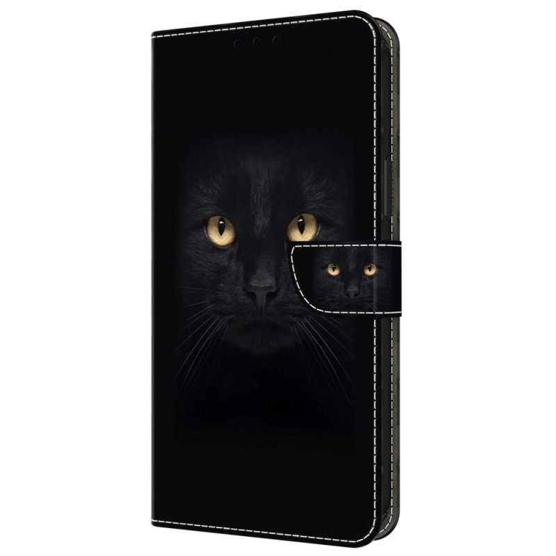 Samsung Galaxy A35 5G Custodia Occhi di gatto nero