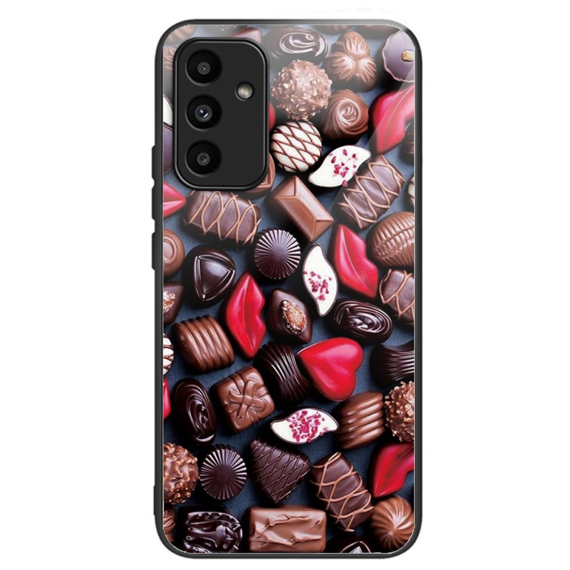 Samsung Galaxy A15 5G / A15 Custodia in vetro temperato al cioccolato