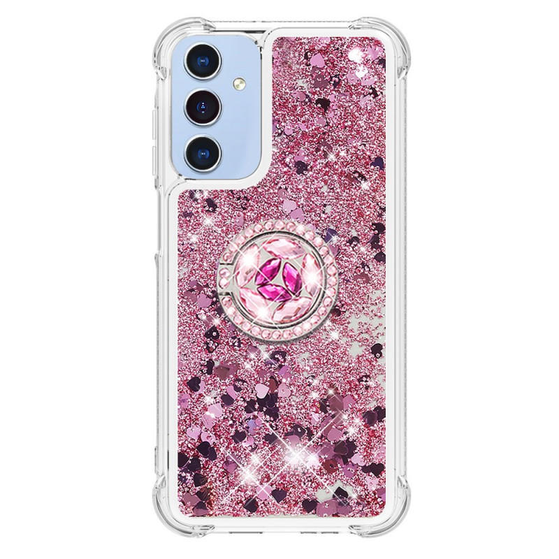 Samsung Galaxy A15 5G Custodia Anello Supporto Glitter Liquido