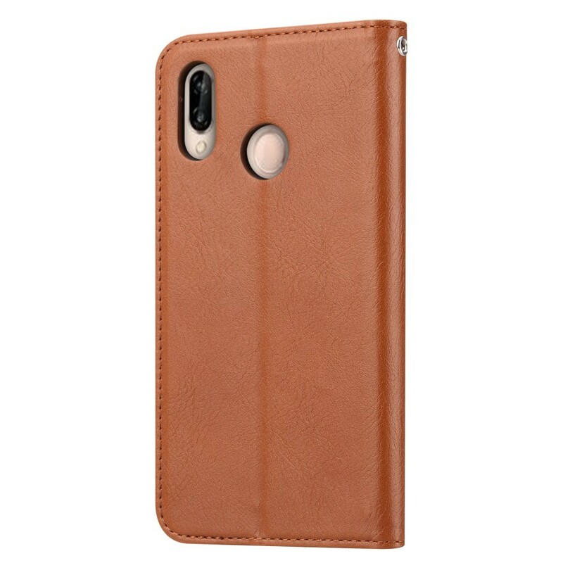 Custodia Flip Cover Huawei P20 Lite in similpelle