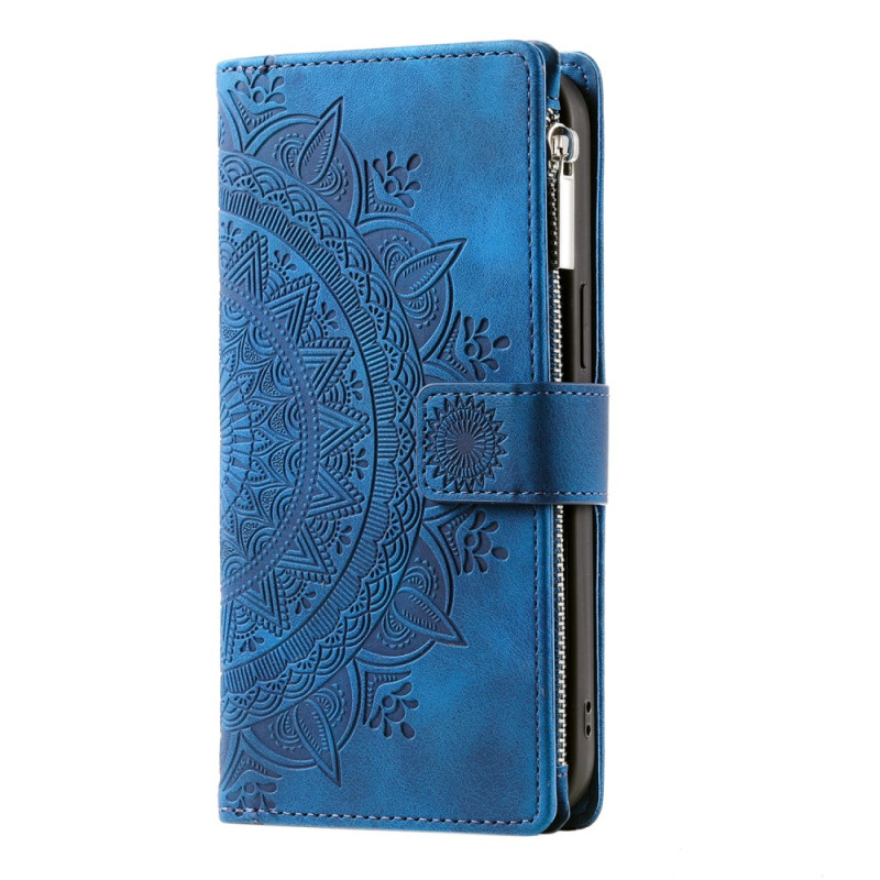 Custodia iPhone XR Wallet Mandala con cinturino