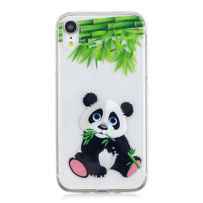 Custodia iPhone XR Bamboo Eating Panda