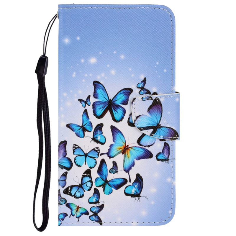 Custodia iPhone XR Flight of Butterflies con cordino