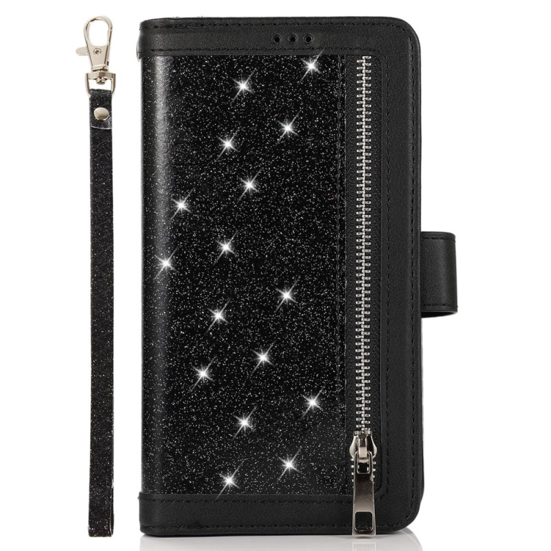 Custodia iPhone 12 / 12 Pro Powder Glitter Front Purse