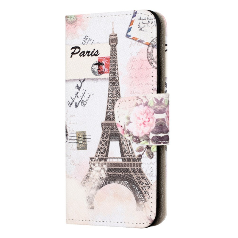 Samsung Galaxy Xcover 7 Custodia ti
ntage con torre Eiffel